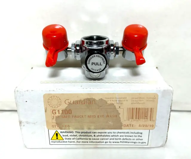Guardian G1100 Emergency Faucet Mounted Eye Wash With Adjustable Aerated Outlet