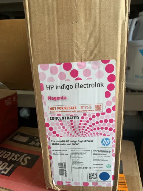 HP Indigo ElectroInk Magenta Q4211D For Indigo Digital Press 10000 &50000 series
