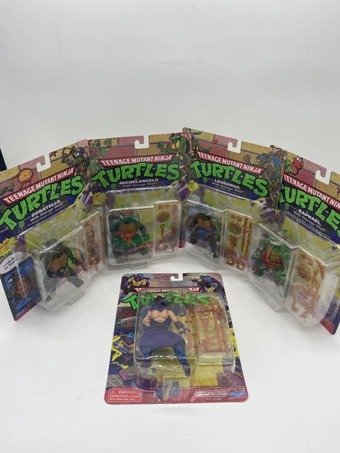 2022 Storage Shell Teenage Mutant Ninja Turtles + Shredder Set of 5 Playmates 🔥