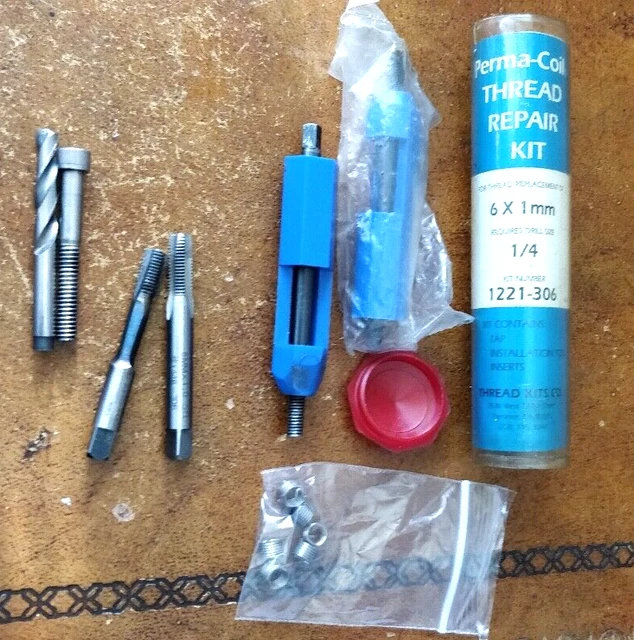 Perma-Coil M6 x 1mm | Thread Repair Kit | Made in USA | Compatible with Helicoil