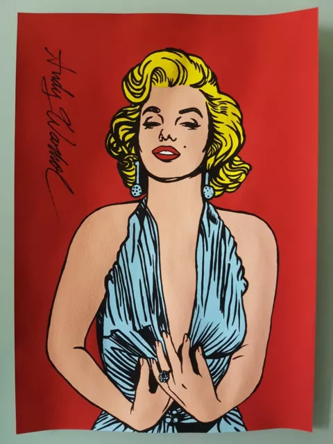 Andy Warhol Hand Signed. 'Marilyn Monroe'. Watercolor On Paper. Pop Art