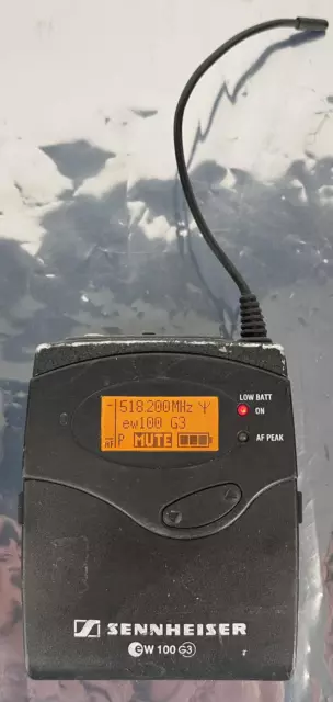 SENNHEISER SK 100 G3 EW 100 G3 Bodypack Transmitter 516-558 MHz - TESTED