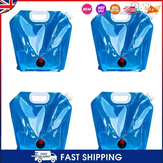 Camping Folding Water Bag No Leakage Water Container with Faucet Pouch (5L) C-
