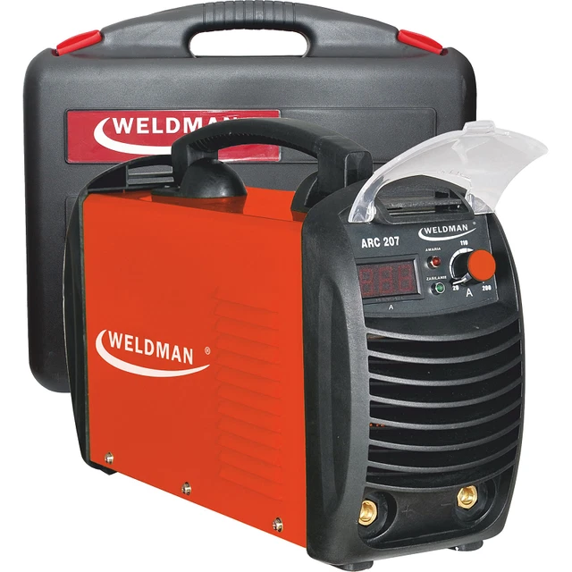 Poste à souder onduleur WELDMAN ARC 207 pour le soudage avec électrodes enrobées