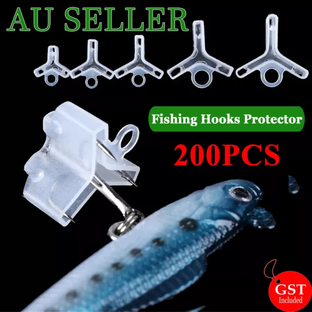 POLYETHYLENE FISHING TREBLE Hook Safety Covers Prevent Lure Tangled Easy  Set Up $13.89 - PicClick AU