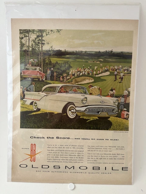 Vintage 1957 Oldsmobile Automobile Motor Car Ephemera 1950’s Print Ad