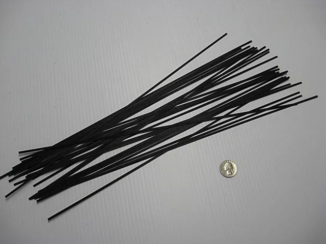 ¡Limpieza! "Bandas de incrustación de chapa teñida negra de 14"" X 1/8"", ¡lote de 20 piezas!