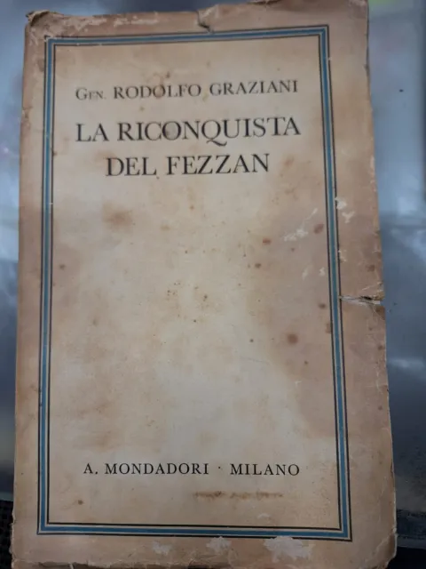 libro antico da collezione La riconquista del Fezzan 1934