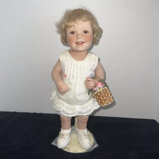 Darling Little Shirley Shirley Temple Doll Elke Hutchens Danbury Mint Porcelain