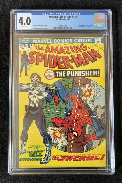 Amazing Spider-Man 129 CGC 4.0 - Grail Key - 1st Punisher Appearance