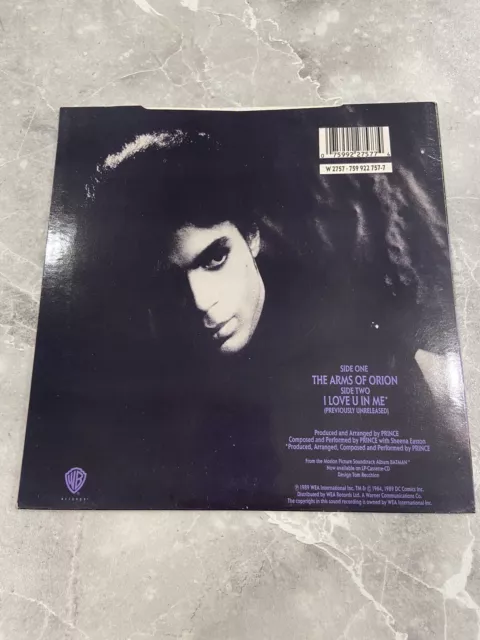 PRINCE - 1989 Vinyl 45rpm 7-Single - THE ARMS OF ORION 2