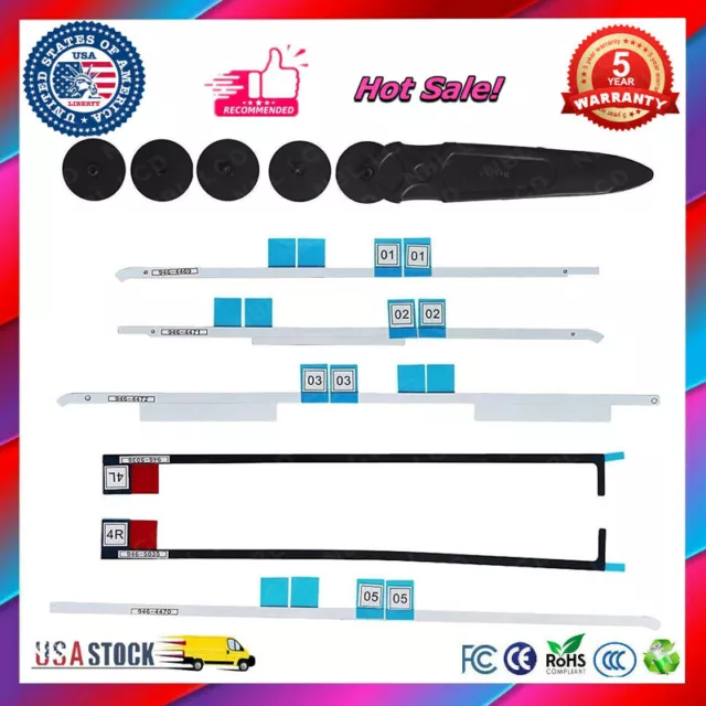 for iMac 21.5" A1418 Screen LCD Adhesive Tape Strips + Opening Wheel Tool Kit