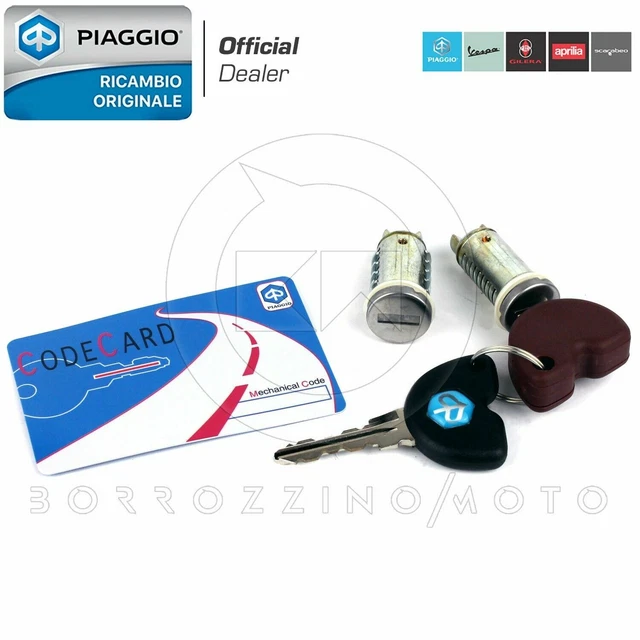 MF6781 Kit Chiavi Serratura Originale Piaggio Liberty 125 150 IGet Mod 2020/2024