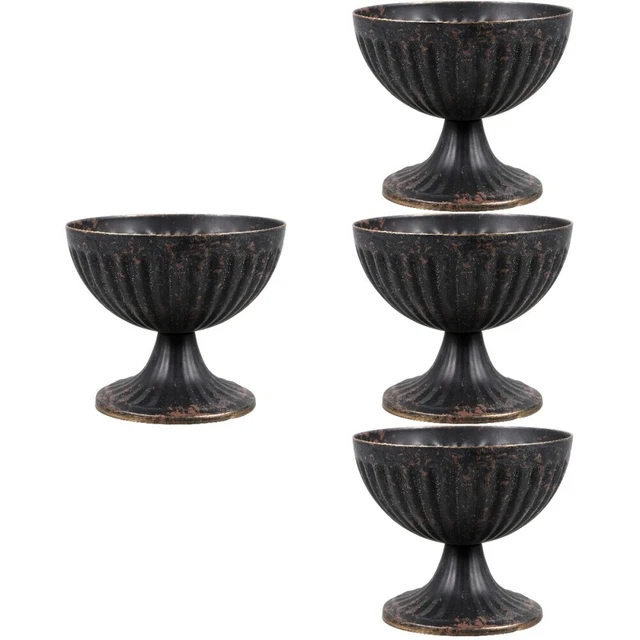 4 jarrón de flores secas estilo vintage rústico estilo urna granja