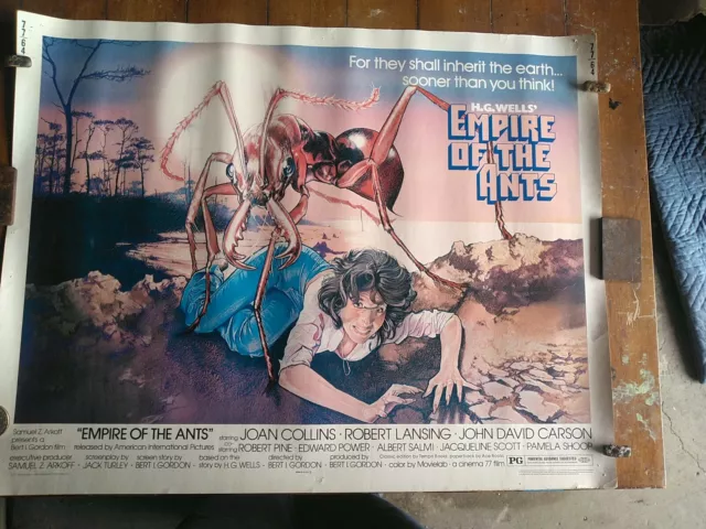 Empire Of The Ants 1977 Hg Wells Movie Litho Poster 28×22 77/64 Aip