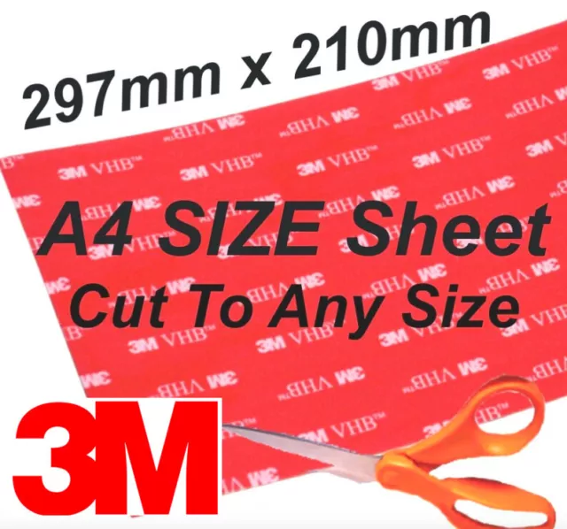 Double Sided Tape Sticky Pads Mounting Self Adhesive Pads Sheet Strong 3M VHB