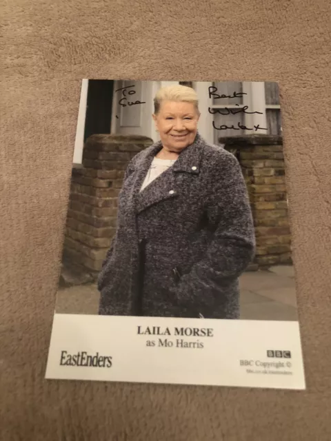 Laila Morse  (Eastenders) Hand Signed Bbc Cast Card