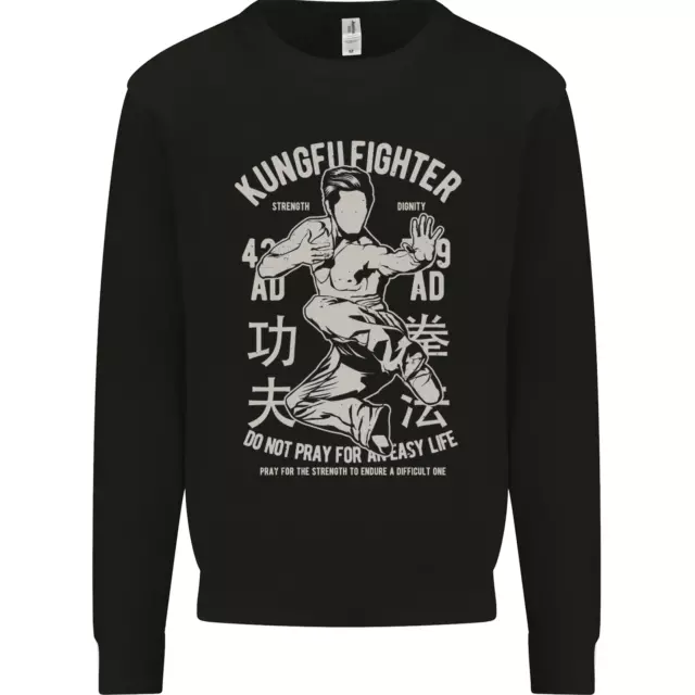 Kung Fu Fighter Mixed Martial Arts MMA Mens Sweatshirt Jumper