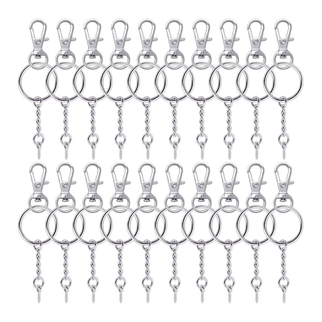 50-Teilige Metall-DrehverschlüSse Lanyard-Karabinerhaken HummerkrallenverschF1P2