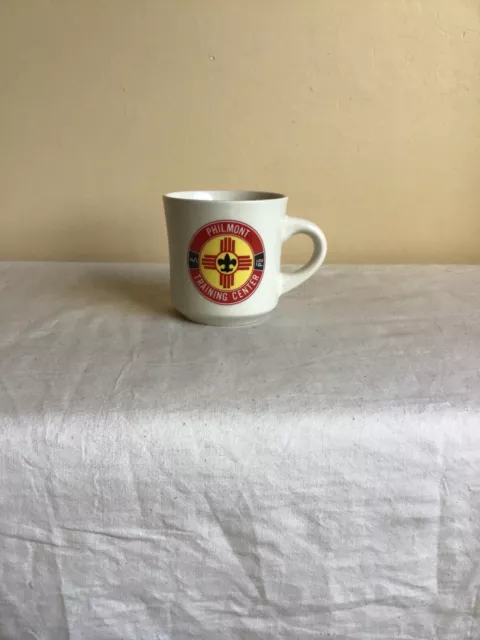 Vtg Boy Scouts Of America Philmont Training Center Advertising Coffee Cup Mug