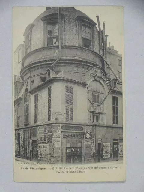 Vintage French Postcard Hôtel Colbert Rue de l'Hôtel-Colbert Paris France