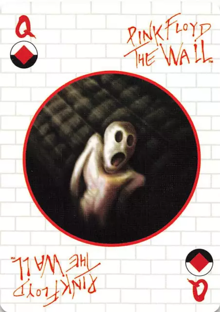 Pink Floyd the Wall Single Swap Playing Card  - Queen of Diamonds