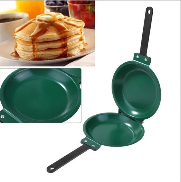 Flip Frying Pan Double Side Non-Stick Pancake Cookware with ceramic code