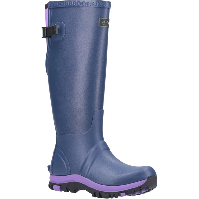 Bottes Vintage CASSANDRE 1982 - Bleu Marine, Taille 38 - Cuir Véritable, Talon Fin - Années 80 Paris