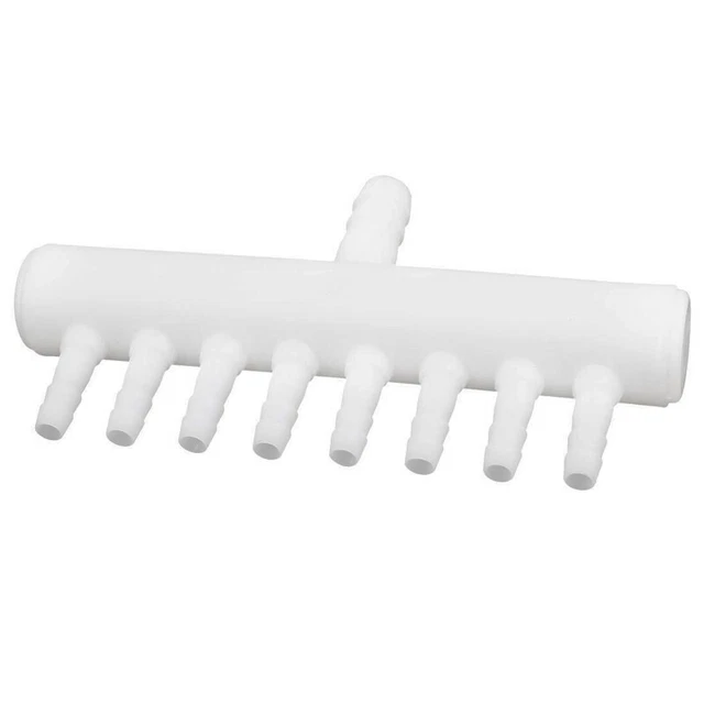 Splitter aria tubo acquario plastica 8 vie V7T3