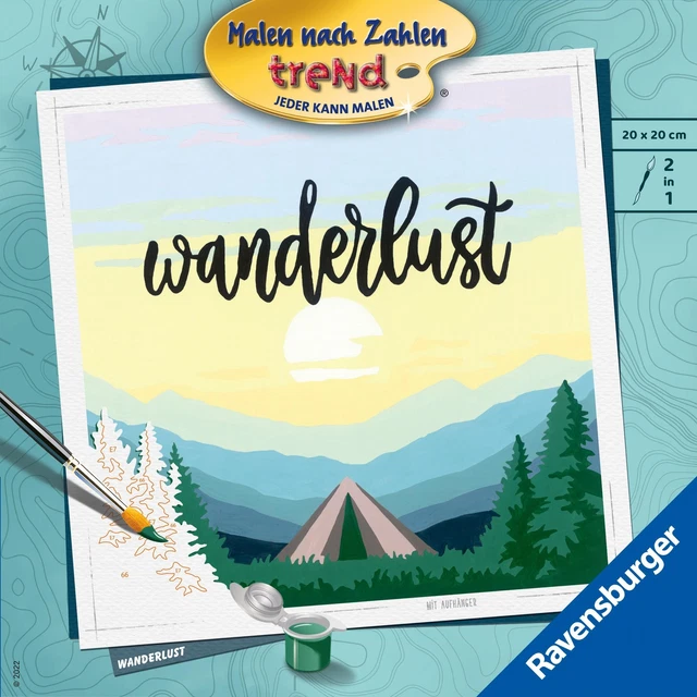 Ravensburger Malen nach Zahlen 10165 - Wanderlust - ab 12 Jahren | Spiel | 2022