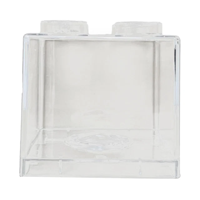 (8.9x8.9x9.2cm / 3.5x3.5x3.6in) Coin Bank Decorative Pure Color Clear