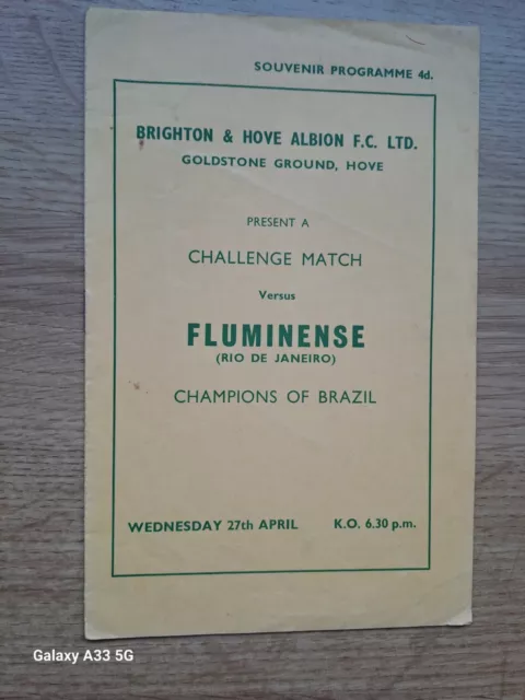 Brighton v Fluminense 27.04.1960