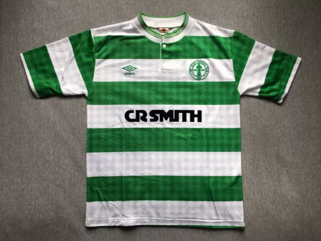 Vtg Umbro Celtic Home 1888 1988 Centenary Fan Reprint Not Original Hoops Og Rare