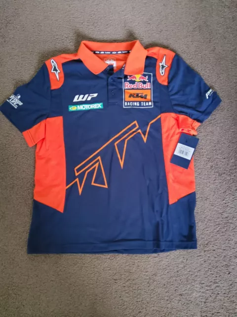 KTM 2022 Red Bull Team Polo - Orange/Navy - M