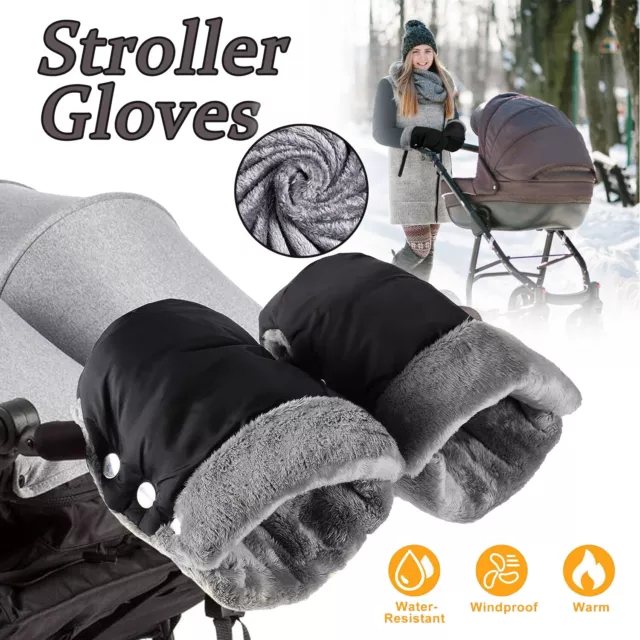 Stroller Hand Muff Stroller Gloves Pram Pushchair Hand Muff Hand Warmer Winter