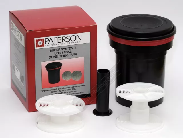 Paterson Film Developing Tank Inc 2 Reels for 35mm & 120 Roll Films PTP115