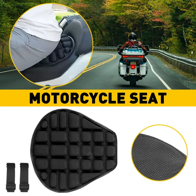 Motorcycle Seat Cushion Comfort Shock Pad Cover Breathable Pressure Relief
