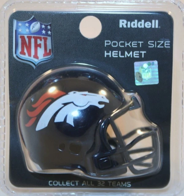 Denver Broncos Nfl Riddell Revolution Mini Pocket Pro Helmet Rare