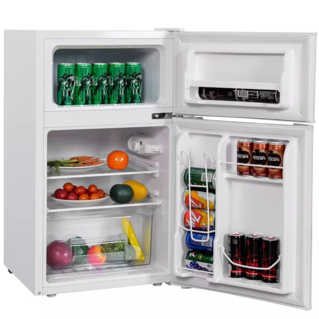 Réfrigérateur Compact Mini-réfrigérateur 90 L Congélateur Séparé avec Design à