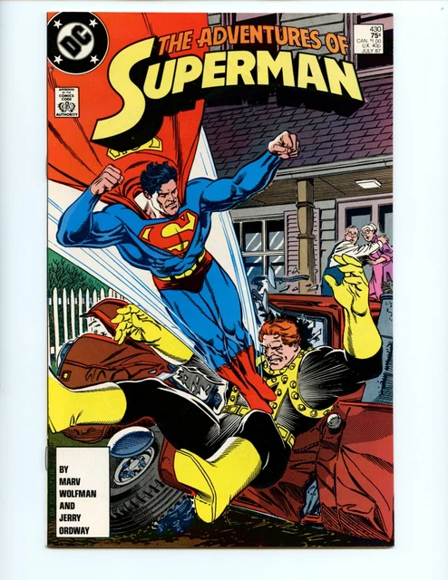 Adventures of Superman #430 Comic Book 1987 VF/NM Marv Wolfman Jerry Ordway DC