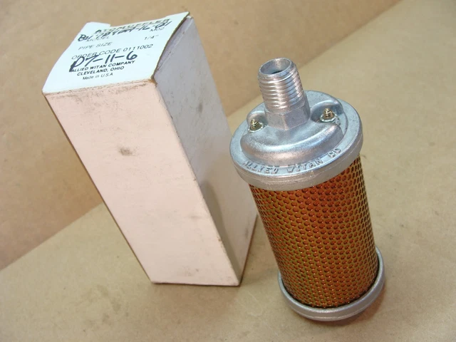 NEW Allied Witan pneumatic air ATOMUFFLER M 02 1/4 NPT silencer