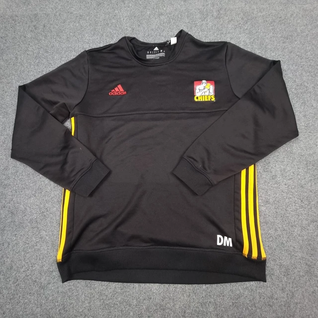 WAIKATO CHIEFS JUMPER mens LARGE black Rugby union player issue adidas Size L £150.24 PicClick UK