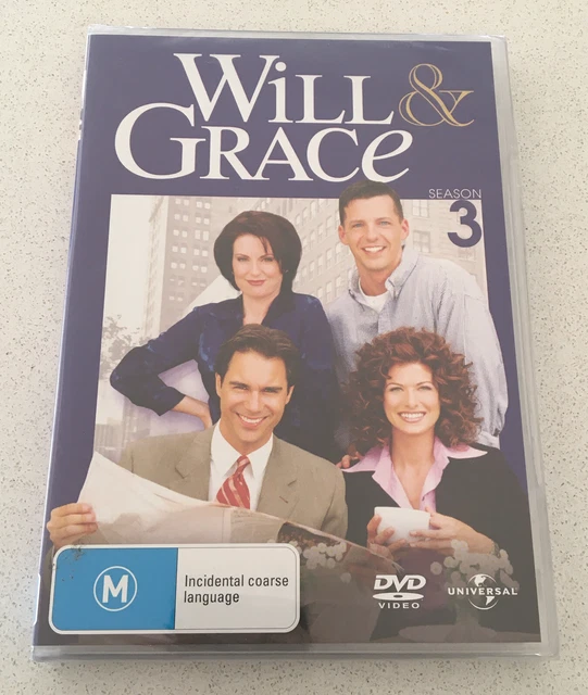 Will & Grace Complete Season 3 DVD (2000) Region 4 | Brand New Sealed