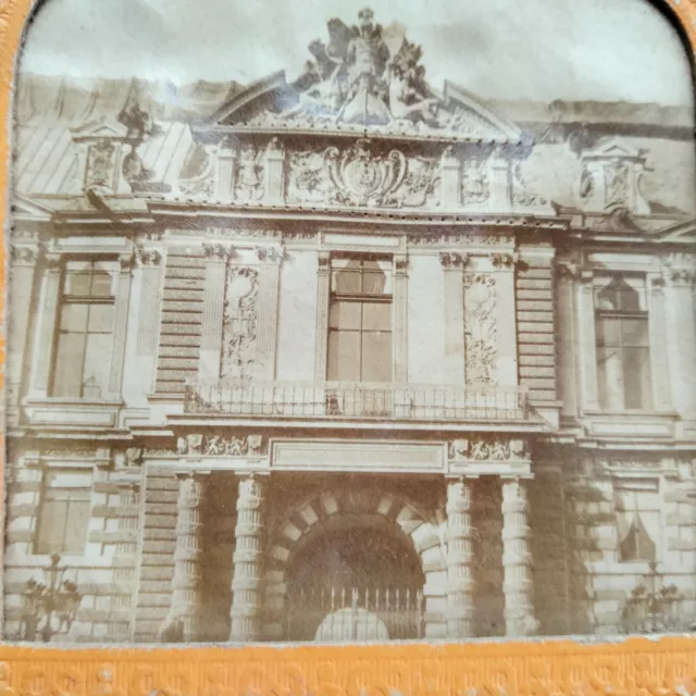 Palace Of Tuileries Burned IN 1871 Commune Of Paris Photo Stereo Albumin