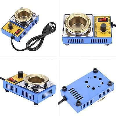 150W 110V Lead-Free Soldering Pot with Titanium Plate - 50mm Diameter