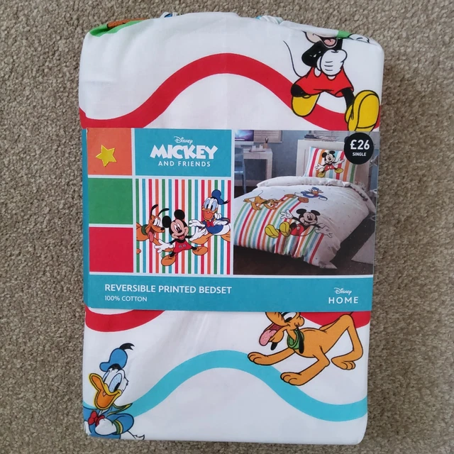NEXT Disney Topolino e amici Copripiumone reversibile SINGOLO Nuovo
