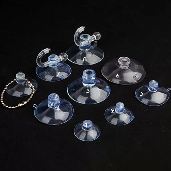 Suction Cups Clear Rubber Plastic Rubber Window Wall Tile Suckers Pads Hook Hang