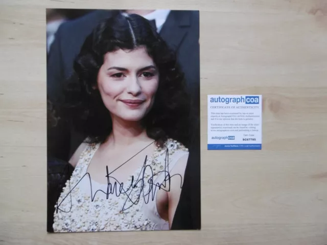 Audrey Tautou Original Autogramm signed 20x30 cm Bild ACOA