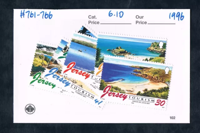 2/3 off $6.10 Scott Value - 1996 JERSEY GB UK Beaches Scenery MNH NH UMM