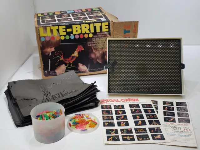 Vintage Milton Bradley Lite Brite Light Bright Pegs Electric Toy 1994